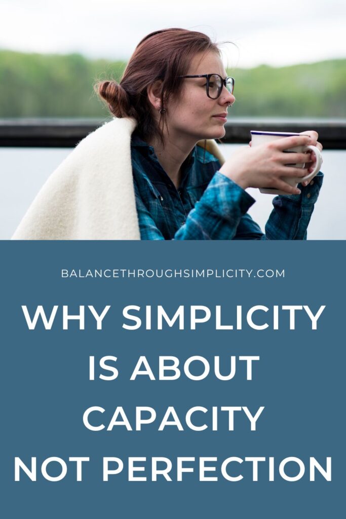 Why simplicity is about capacity not perfection