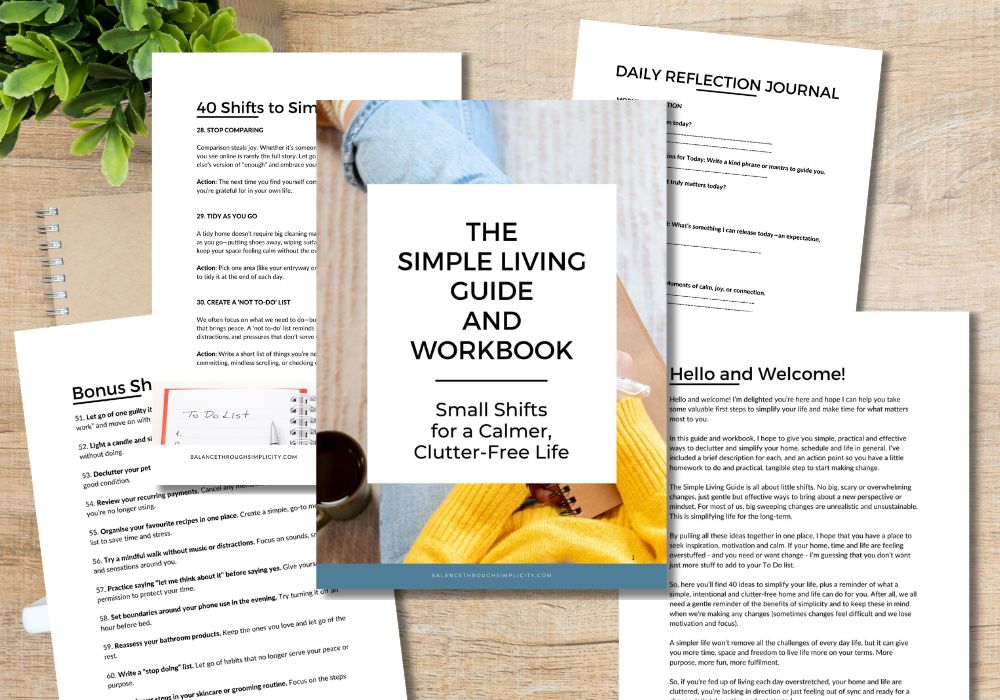 Simple Living Guide and Workbook