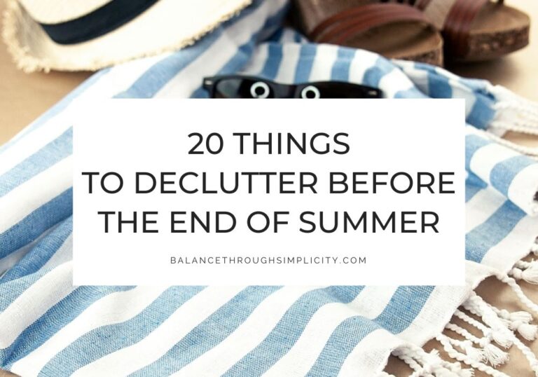 20 Things to Declutter Before the End of Summer