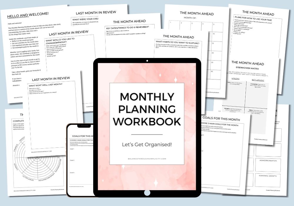 Monthly Planning Workbook