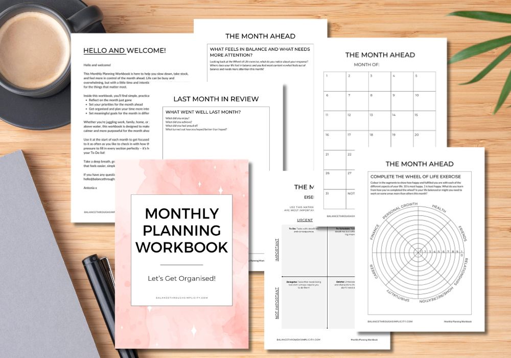 Monthly Planning Workbook