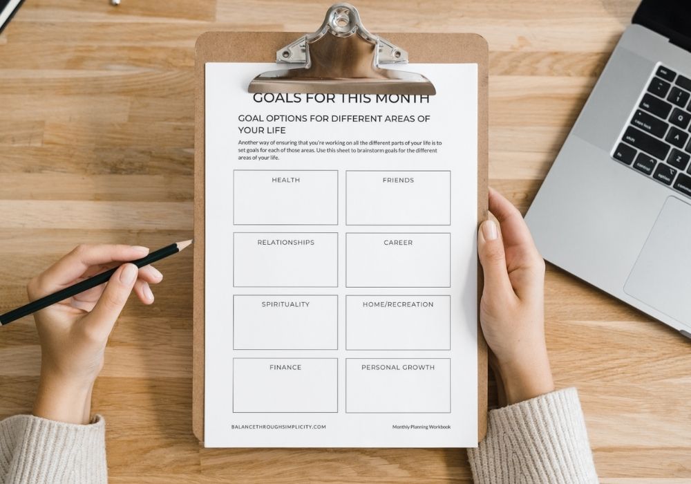 Monthly Planning Workbook