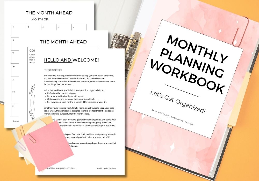 Monthly Planning Workbook