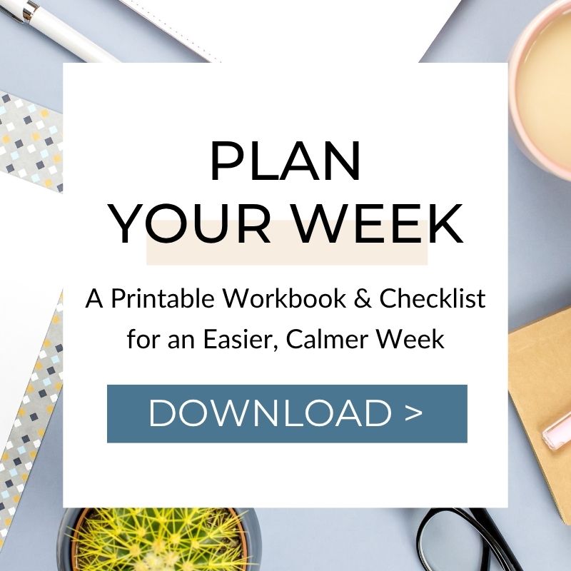 Plan Your Week Workbook