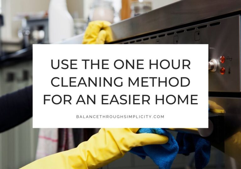 The One Hour Cleaning Method