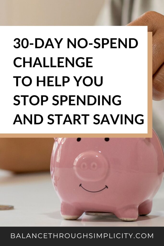 30-Day No-Spend Challenge