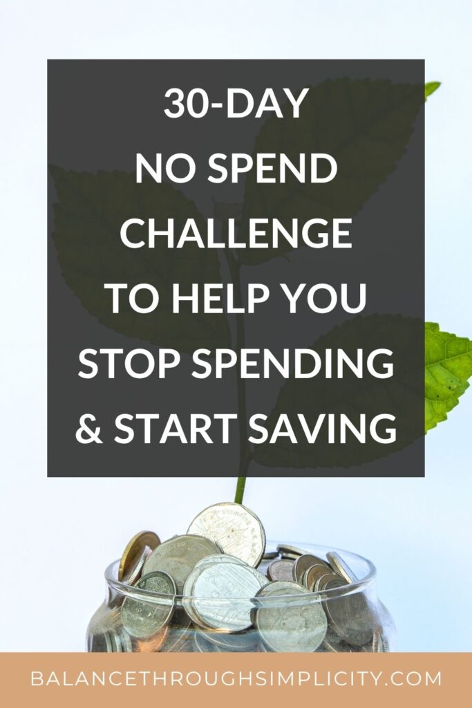 30-Day No-Spend Challenge