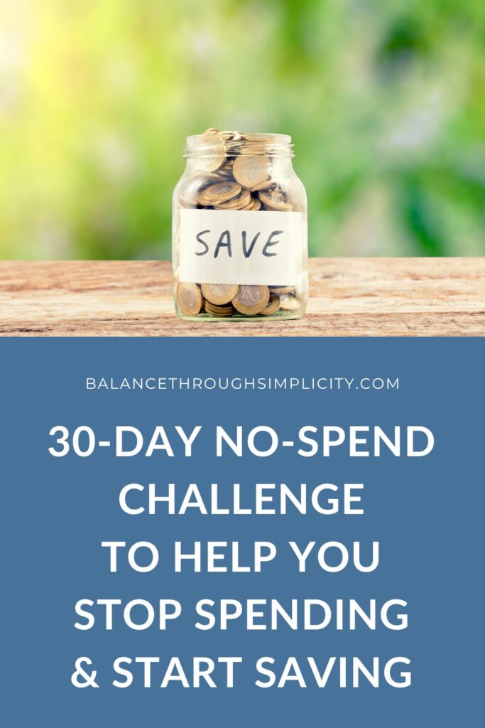 30-Day No-Spend Challenge