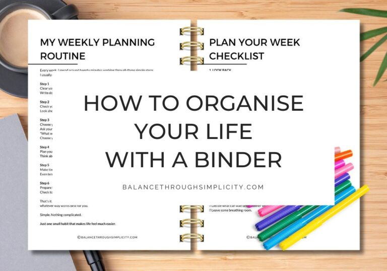 How to Organise Your Life With a Binder