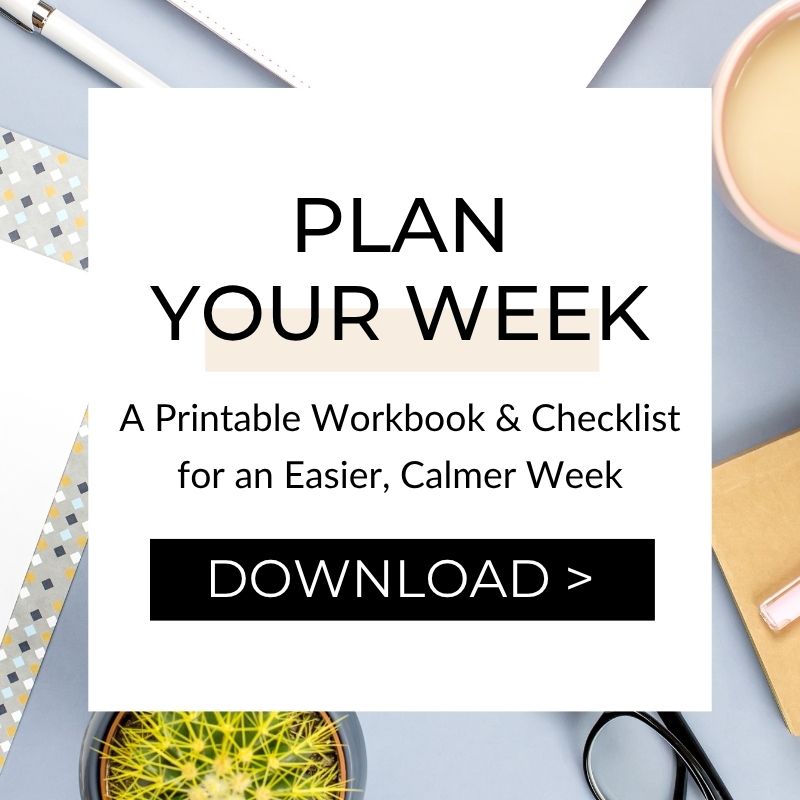 Plan Your Week Workbook