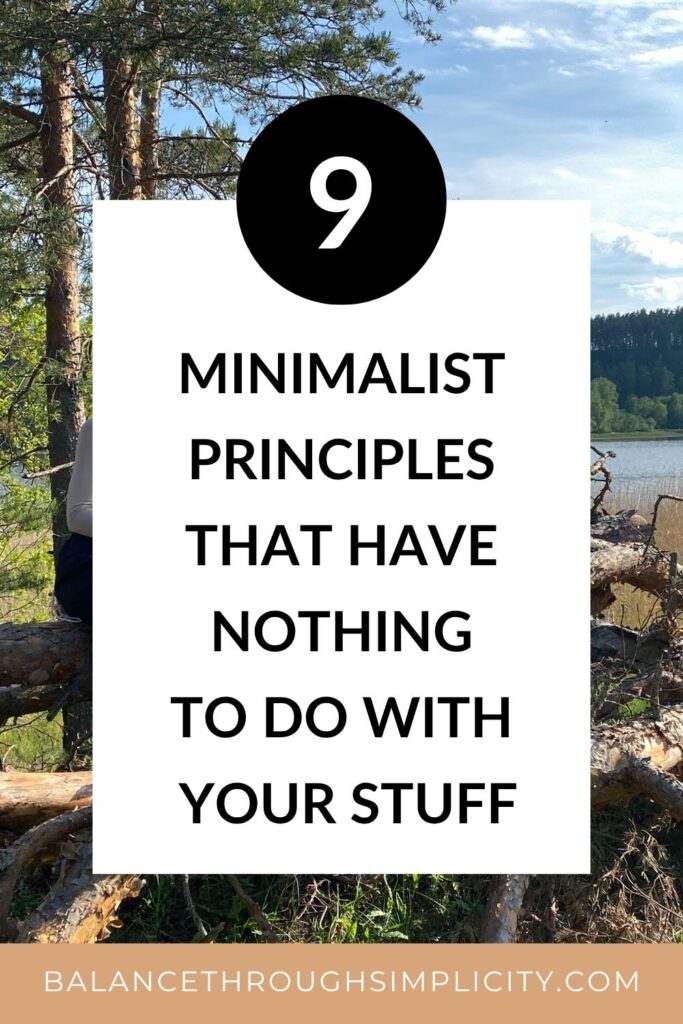 9 Minimalist Principles