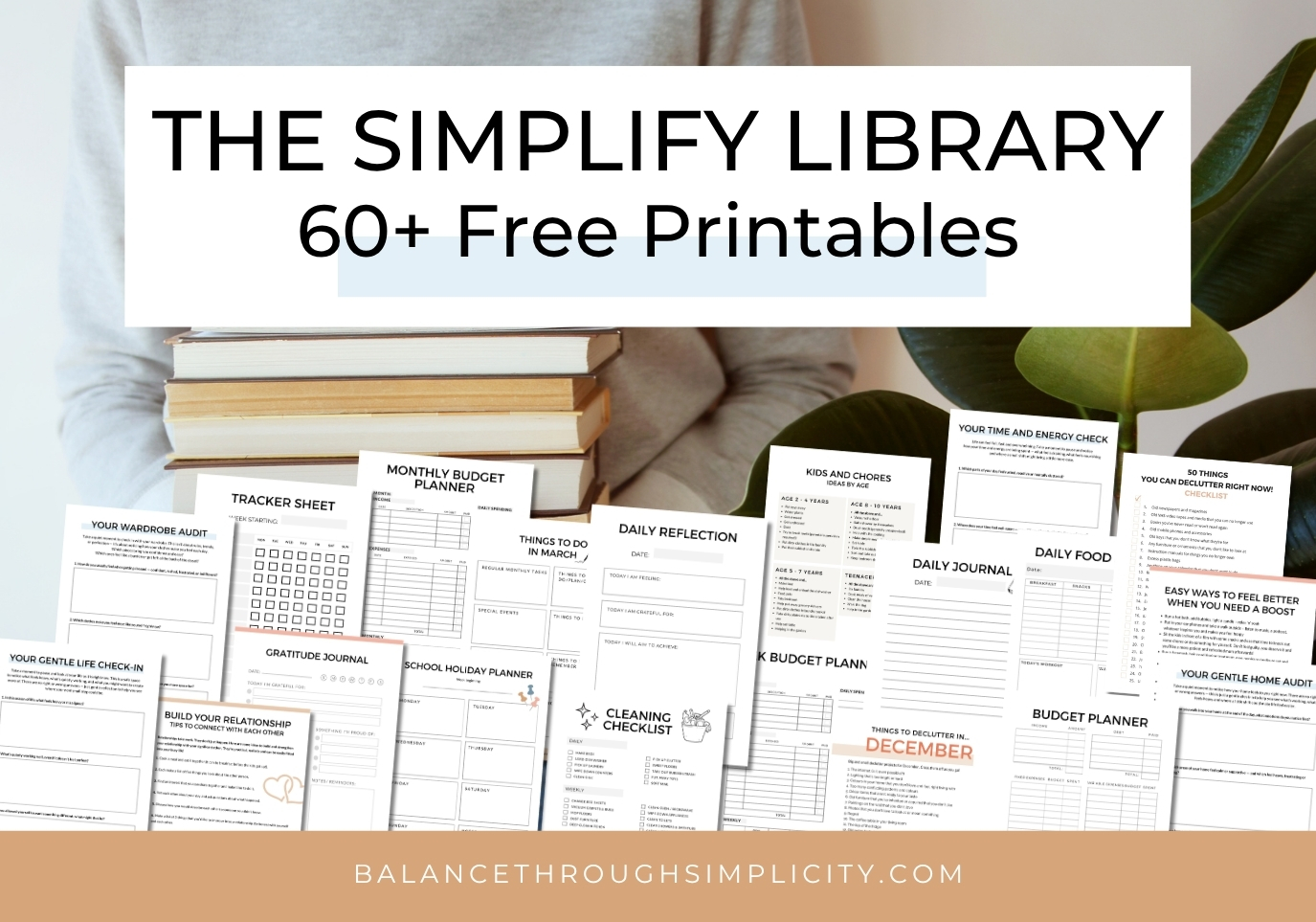 The Simplify Library 60+ Free Printables V1